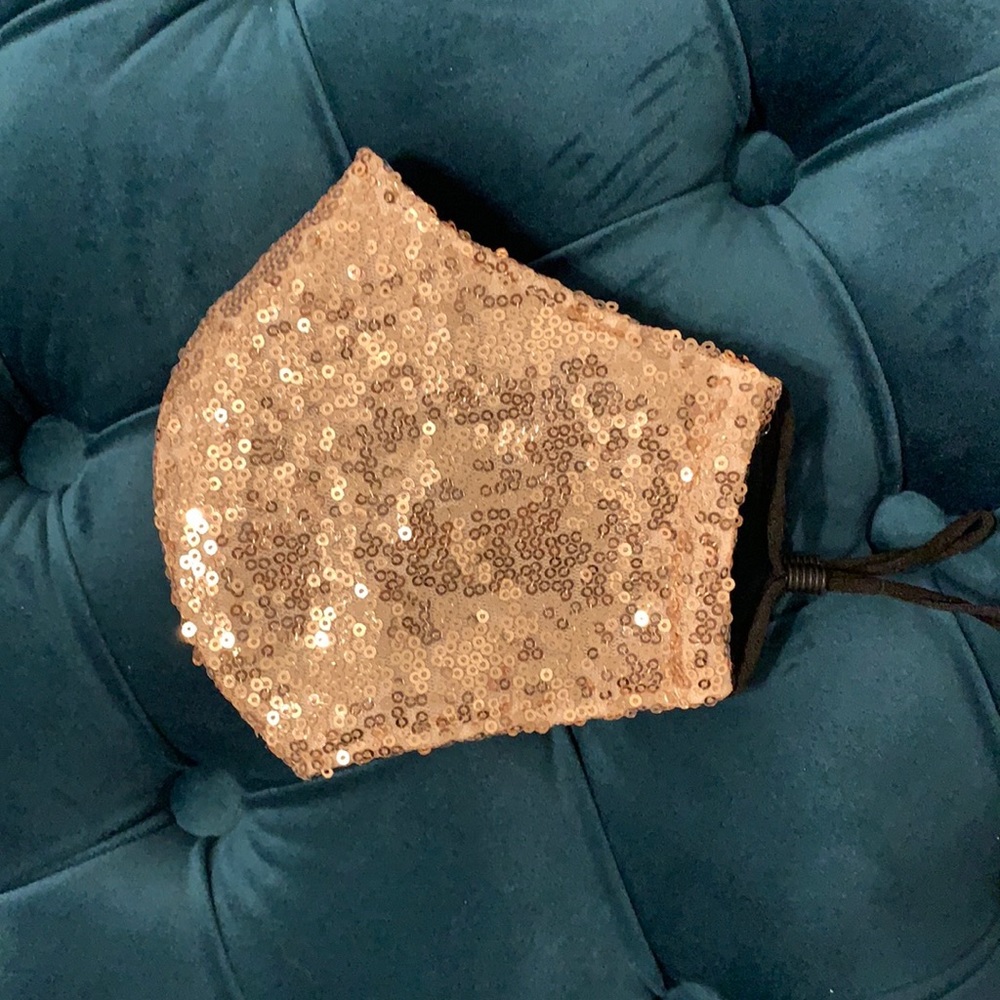 Rose Gold New Glitter Mask
